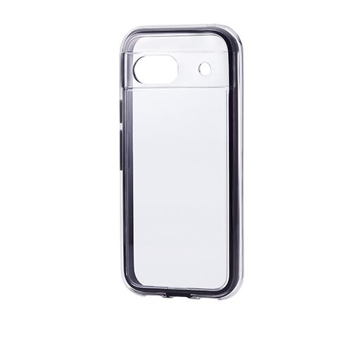 エレコム(ELECOM) PM-P241HVAIR2BK(ブラック) Google Pixel 8a用 ﾊｲﾌﾞﾘｯﾄﾞｹｰｽ Air ｽﾄﾗｯﾌﾟﾎｰﾙｼｰﾄ付