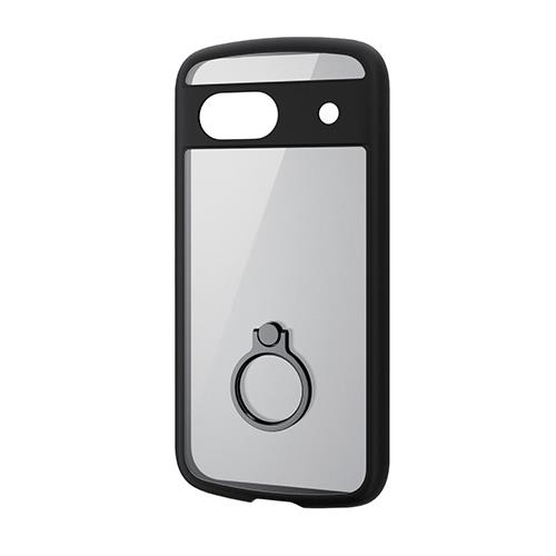 エレコム(ELECOM) PM-P241TSLFCRBK ﾌﾞﾗｯｸ Google Pixel 8a用 TOUGH SLIM LITEﾘﾝｸﾞ付きｹｰｽ ﾌﾚｰﾑｶﾗｰ