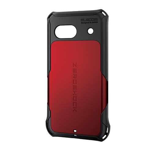 エレコム(ELECOM) PM-P241ZERORD レッド Google Pixel 8a用 ZEROSHOCKケース カメラレンズ保護設計