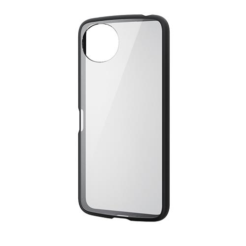 エレコム(ELECOM) PM-S241TSLFCBK(ﾌﾞﾗｯｸ) AQUOS wish4 TOUGH SLIM LITE フレームカラー ｽﾄﾗｯﾌﾟﾎｰﾙｼｰﾄ付