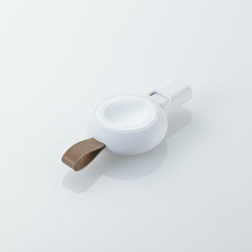 エレコム(ELECOM) MPA-AWCDCQWH ホワイト Apple Watch 充電器 AppleWatch Ultra 2/SE 第2世代/Series9/8/7等対応 USB-C 直挿し 高速充電