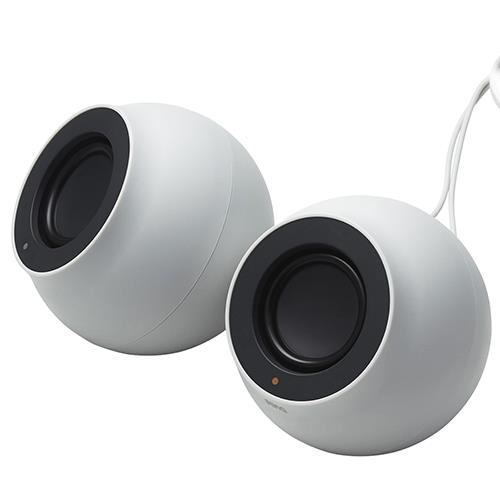 エレコム(ELECOM) SP-P10CUSBWH(ホワイト) パソコン用2.0chスピーカー Stina 4.4W(2.2W+2.2W)