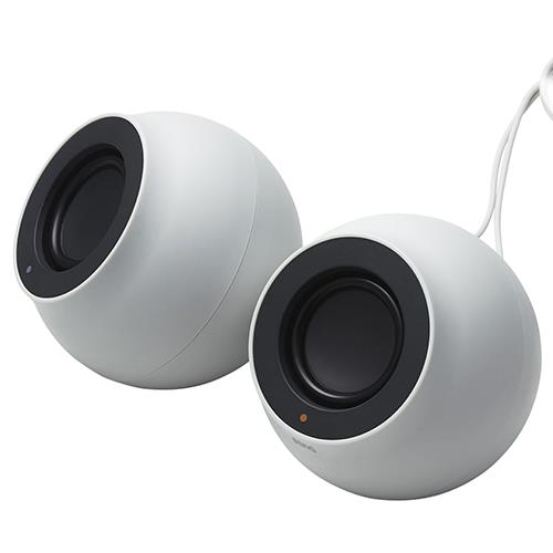 エレコム(ELECOM) SP-P10CUWH(ホワイト) パソコン用2.0chスピーカー Stina 4.4W(2.2W+2.2W)