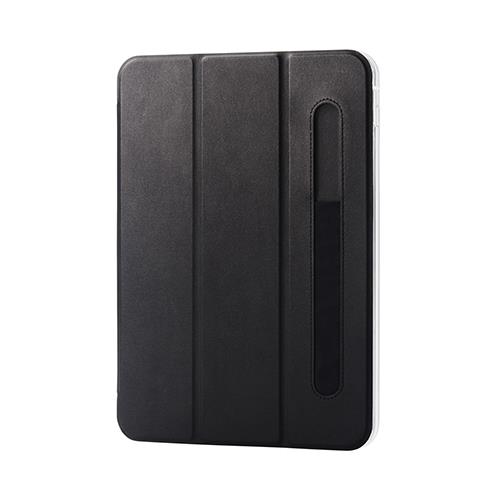 エレコム(ELECOM) TB-A22RWVFPBKN(ﾌﾞﾗｯｸ) iPad 10.9ｲﾝﾁ 第10世代用 ﾌﾗｯﾌﾟｹｰｽ ｿﾌﾄﾚｻﾞｰ Apple Pencil収納