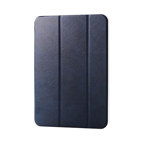 エレコム(ELECOM) TB-A22RWVNVN(ﾈｲﾋﾞｰ) iPad 10.9ｲﾝﾁ 第10世代用 ﾌﾗｯﾌﾟｹｰｽ 背面ｸﾘｱ ｿﾌﾄﾚｻﾞｰ ｽﾘｰﾌﾟ対応