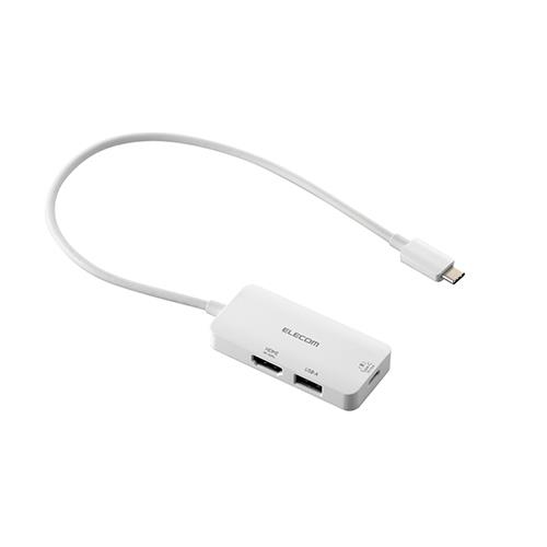 エレコム(ELECOM) DSTC31WH(ホワイト) ドッキングステーション3in1充電+映像出力