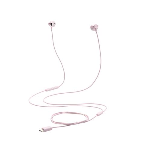 エレコム(ELECOM) EHP-DF13IMPN ピンク タイプCイヤホン 有線 マイク付き セミオープン型