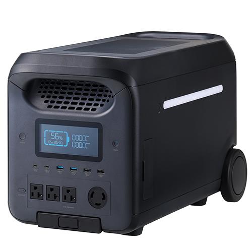 エレコム(ELECOM) DE-PS2500PBK ブラック ポータブル電源 2500P 容量 2560Wh AC出力 2500W 大容量