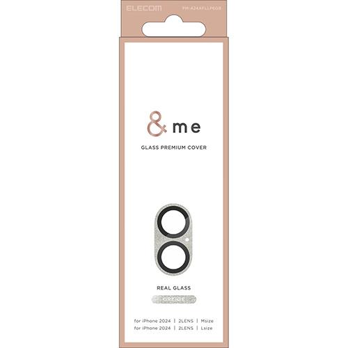 エレコム(ELECOM) PM-A24AFLLP6GB(ｸﾞﾚｰｼﾞｭ) iPhone16/Plus用ｶﾒﾗﾌｨﾙﾑ ｶﾞﾗｽ ｶﾒﾗ全体保護 指紋/飛散防止