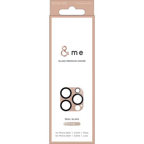 エレコム(ELECOM) PM-A24CFLLP6PN ﾋﾟﾝｸ iPhone16 Pro/Max用ｶﾒﾗﾌｨﾙﾑ ｶﾞﾗｽ ｶﾒﾗ全体保護 指紋/飛散防止