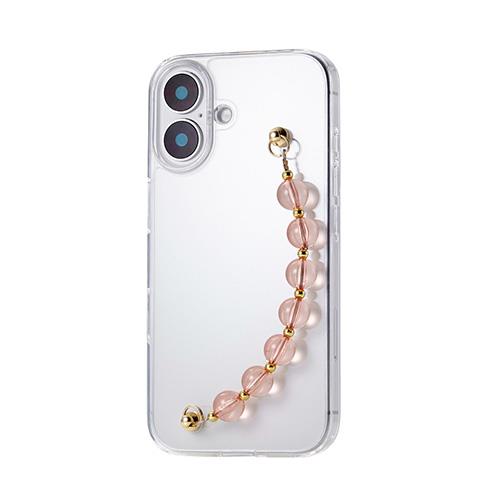 エレコム(ELECOM) PM-A24AHVHBPN(ｸﾘｱ×ｸﾘｱﾋﾟﾝｸﾋﾞｰｽﾞ) iPhone16用ｹｰｽ ﾊｲﾌﾞﾘｯﾄﾞ 衝撃吸収 ｶﾒﾗﾚﾝｽﾞ保護設計