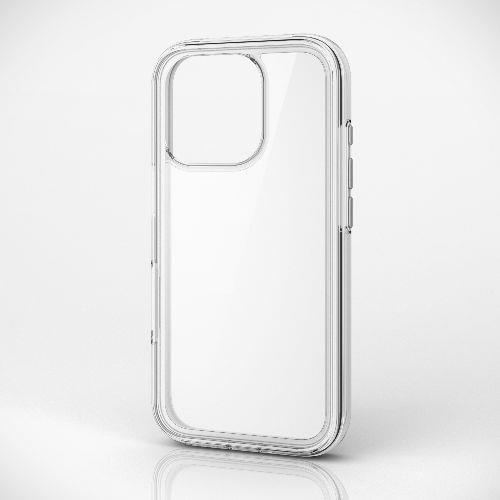 エレコム(ELECOM) PM-A24CHVAIR2WH(ホワイト×クリア) iPhone16 Pro ケース ハイブリッド 衝撃吸収 軽量 カメラレンズ保護設計 MUBRAIN