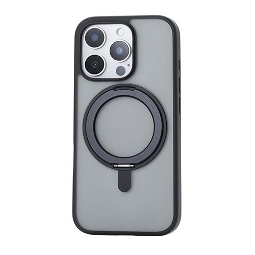 エレコム(ELECOM) PM-A24CMAGSTBK(ﾌﾞﾗｯｸ) iPhone16 Pro用ｹｰｽ ｶﾒﾗﾚﾝｽﾞ保護設計 磁力吸着ﾜｲﾔﾚｽ充電対応
