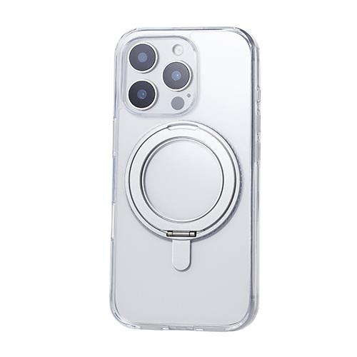 エレコム(ELECOM) PM-A24CMAGSTGY(ｸﾞﾚｰ) iPhone16 Pro用ｹｰｽ ｶﾒﾗﾚﾝｽﾞ保護設計 磁力吸着ﾜｲﾔﾚｽ充電対応