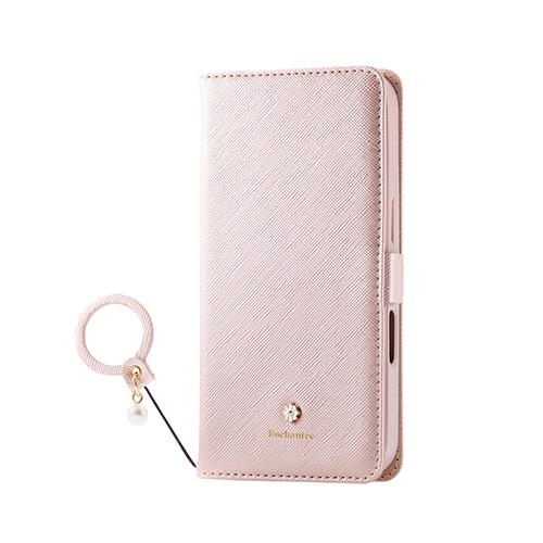 エレコム(ELECOM) PM-A24CPLFJM2PN(ﾋﾟﾝｸ) iPhone16 Pro用ｹｰｽ ﾚｻﾞｰ 手帳型 ﾏｸﾞﾈｯﾄ ﾌﾗｯﾌﾟ 衝撃吸収