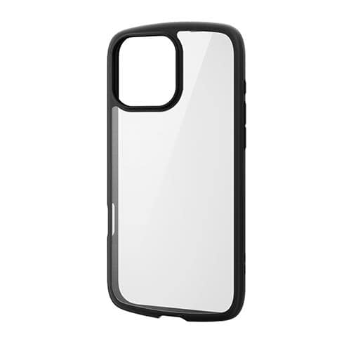 エレコム(ELECOM) PM-A24DTSLFCBK(ﾌﾞﾗｯｸ) iPhone16 Pro Max用ｹｰｽ ﾊｲﾌﾞﾘｯﾄﾞ 衝撃吸収 軽量 ｶﾒﾗ周り保護