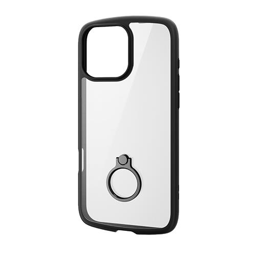 エレコム(ELECOM) PM-A24DTSLFCRBK(ﾌﾞﾗｯｸ) iPhone16 Pro Max用ｹｰｽ ﾊｲﾌﾞﾘｯﾄﾞ 衝撃吸収 ｶﾒﾗﾚﾝｽﾞ保護設計