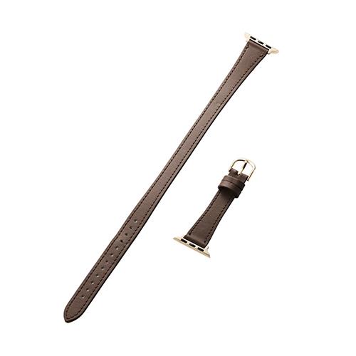 エレコム(ELECOM) AW-41BDLWJBR(ココアブラウン) Apple Watch用 &me ソフトレザーバンド