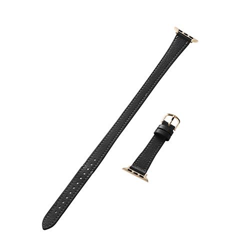 エレコム(ELECOM) AW-41BDLWJGY(チャコールグレー) Apple Watch用 &me ソフトレザーバンド