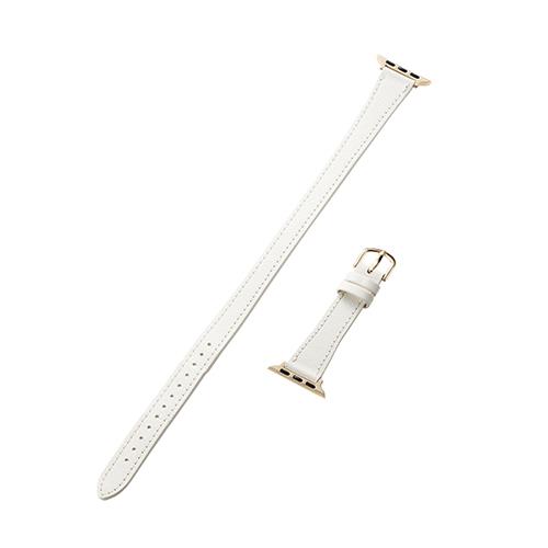エレコム(ELECOM) AW-41BDLWJWH(オフホワイト) Apple Watch用 &me ソフトレザーバンド