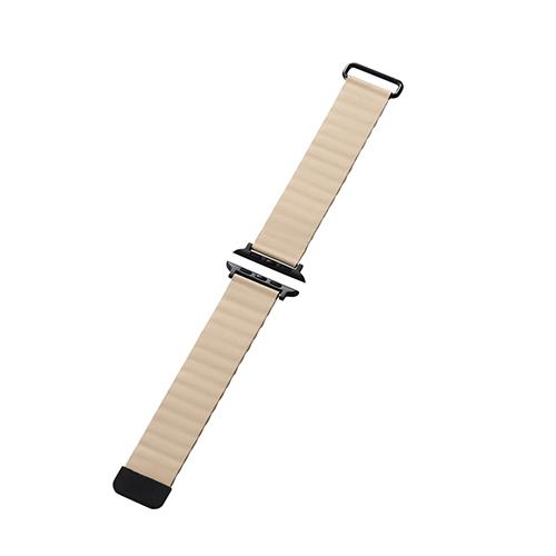 エレコム(ELECOM) AW-45BDLMAGGB(グレージュ) Apple Watch用 ソフトレザーバンド マグネットタイプ