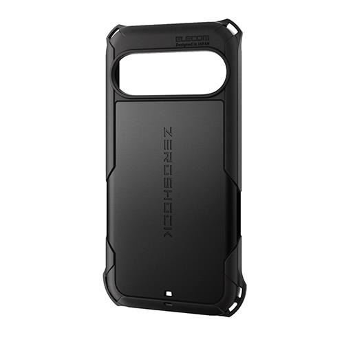 エレコム(ELECOM) PMP242ZEROBK(ブラック) Google Pixel 9/9 Pro用 ZEROSHOCKケース ｶﾒﾗﾚﾝｽﾞ保護設計