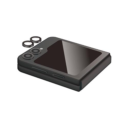 エレコム(ELECOM) PM-G244FLLG Galaxy Z Flip6(SC-54E) レンズカバー カメラ保護 ガラスフィルム 高透明