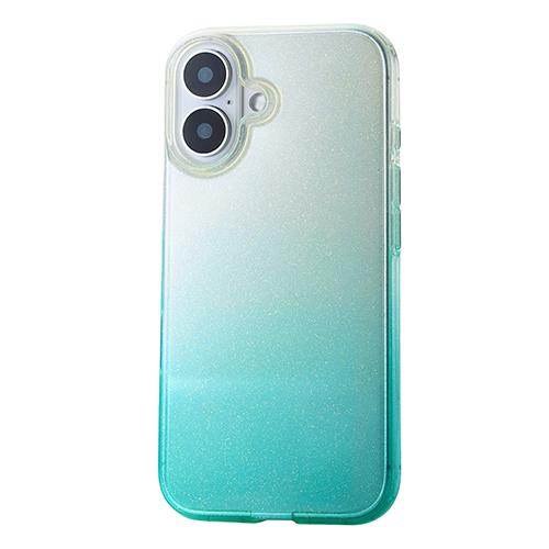 エレコム(ELECOM) PM-A24AUCWCGGN(ｴﾒﾗﾙﾄﾞ) iPhone16用ｹｰｽ ｿﾌﾄ ｶﾊﾞｰ 耐衝撃 ｶﾒﾗﾚﾝｽﾞ保護設計