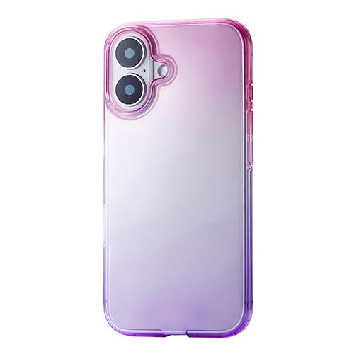 エレコム(ELECOM) PM-A24AUCWCPNPU ｻｸﾗ×ﾗﾍﾞﾝﾀﾞｰ iPhone16用ｹｰｽ ｿﾌﾄ ｶﾊﾞｰ 耐衝撃 ｶﾒﾗﾚﾝｽﾞ保護設計