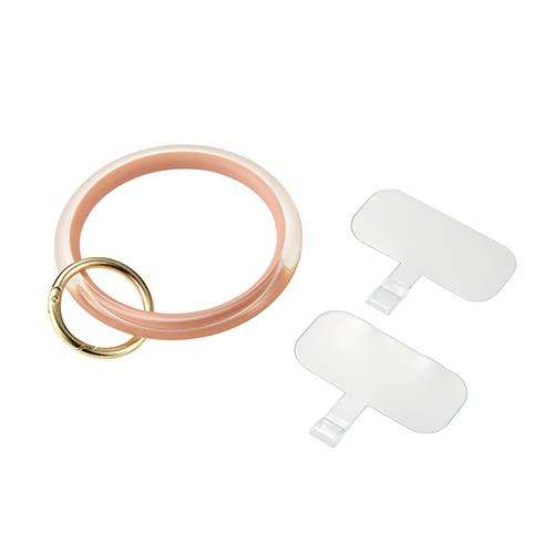 エレコム(ELECOM) P-STHCRPN(ピンク) スマホハンドストラップ クリアリング &me