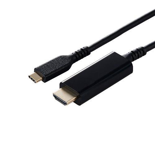 エレコム(ELECOM) MPA-CHDMIS20BK2(ブラック) USB Type-C 変換ケーブル 2m TypeC to HDMI 4K(3840×2160px)/60Hz 高耐久 ﾏﾙﾁﾃﾞｨｽﾌﾟﾚｲ ﾐﾗｰﾘﾝｸﾞ