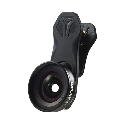 エレコム(ELECOM) PSLW06BK(ブラック) スマートフォン用カメラレンズ 0.6倍広角レンズ