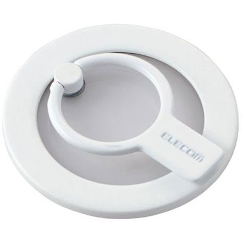 エレコム(ELECOM) P-STRMKHICRWH(ホワイト) マグネットスマホリング 2WAY MagSafe対応iPhone対応