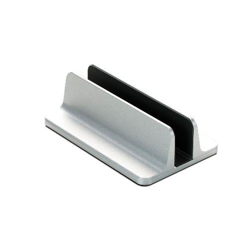 エレコム(ELECOM) PCA-LTSV03SV(シルバー) ノートパソコンスタンド タブレットスタンド 縦置き はさみ幅15~65mm アルミ合金 滑り止め PCスタンド