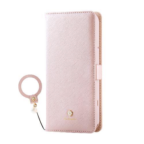 エレコム(ELECOM) PM-F244PLFJM2PN(ピンク) らくらくスマートフォン F-53E ケース レザー 手帳型 マグネット 衝撃吸収 スタンド機能付 ﾐﾗｰ付 &me