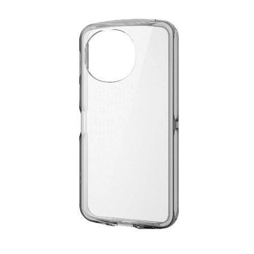 エレコム(ELECOM) PM-S244TSLAFCBK(クリアブラック) AQUOS sense9 SH-53E用 ケース ハイブリッド 衝撃吸収 軽量 薄型 ストラップホール付
