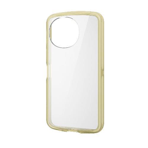 エレコム(ELECOM) PM-S244TSLAFCYL(クリアイエロー) AQUOS sense9 SH-53E用 ケース ハイブリッド 衝撃吸収 軽量 薄型 ストラップホール付
