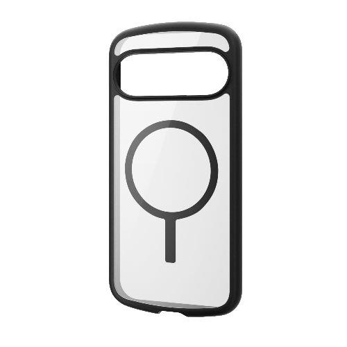 エレコム(ELECOM) PM-P242TSFCMBK1(ブラック) Google Pixel 9用 ケース ハイブリッド 衝撃吸収 軽量 薄型 ｶﾒﾗﾚﾝｽﾞ保護設計 磁力装着ﾜｲﾔﾚｽ充電可