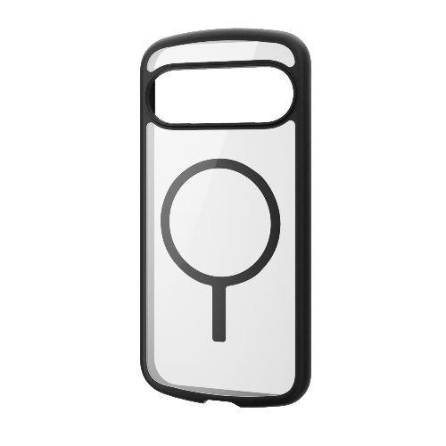 エレコム(ELECOM) PM-P242TSFCMBK2(ブラック) Google Pixel 9 Pro用 ケース ハイブリッド 衝撃吸収 軽量 薄型 カメラレンズ保護設計 背面クリア