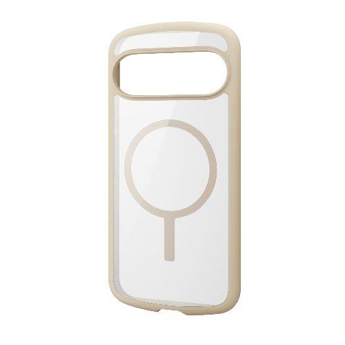 エレコム(ELECOM) PM-P242TSFCMWH1(ホワイト) Google Pixel 9用 ケース ハイブリッド 衝撃吸収 軽量 薄型 ｶﾒﾗﾚﾝｽﾞ保護設計 磁力装着ﾜｲﾔﾚｽ充電可