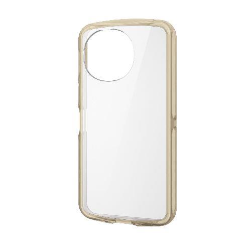 エレコム(ELECOM) PM-S244TSLAFCGB(クリアグレージュ) AQUOS sense9 SH-53E用 ケース ハイブリッド 衝撃吸収 軽量 薄型 ストラップホール付