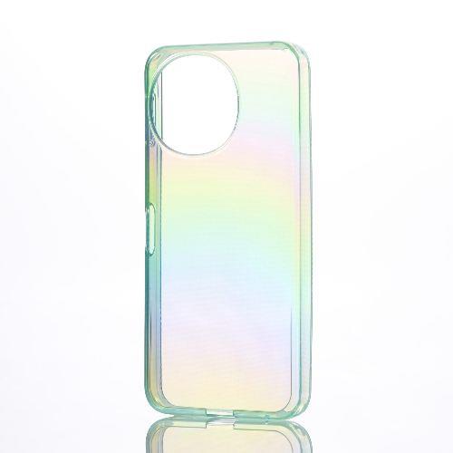 エレコム(ELECOM) PM-S244UCAGN(グリーン) AQUOS sense9 SH-53E用 ケース ソフト カメラレンズ保護設計 ストラップホールシート付 オーロラ