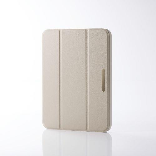 エレコム(ELECOM) TB-A24SWVJM3GB グレージュ iPad mini A17 Pro /第6世代 8.3インチ用 ケース ソフトレザー 手帳型 ﾀｯﾁﾍﾟﾝﾎﾙﾀﾞｰ 背面ｸﾘｱ &me