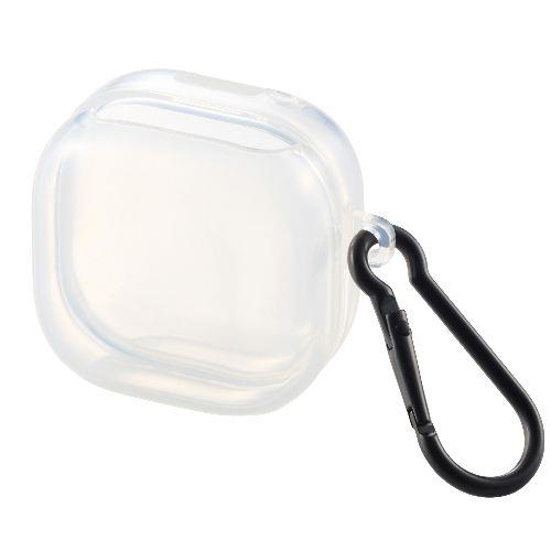 エレコム(ELECOM) TWS-SO242UCCR クリア SONY LinkBuds Open用 ワイヤレスイヤホン ケース ソフト 装着充電可 カラビナ付 ソニー イヤホンケース