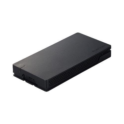 エレコム(ELECOM) ESD-EHA1000GBK(ブラック) SSD 外付け 1TB USB4 読出最大3650MB/秒 ポータブルSSD 超高速 耐衝撃 セキュリティソフト対応