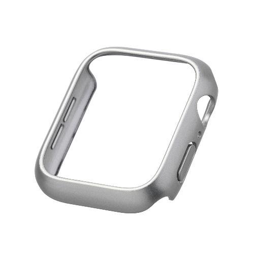 エレコム(ELECOM) AW-23DBPPMSV(シルバー) アップルウォッチ カバー SE(第2世代/第1世代)/Series6/5/4 (44mm) バンパー ハード 側面保護 ﾒﾀﾘｯｸ