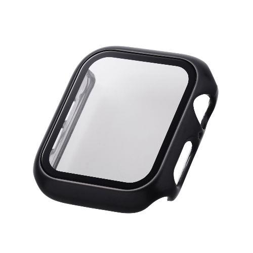 エレコム(ELECOM) AW-23DFCGPBK ブラック アップルウォッチ カバー SE 第2世代/第1世代 /Series6/5/4 44mm ﾌﾙｶﾊﾞｰ 表面硬度10H 全面保護 ﾒﾀﾘｯｸ