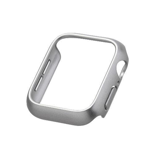 エレコム(ELECOM) AW-23EBPPMSV シルバー アップルウォッチ カバー SE 第2世代/第1世代 /Series6/5/4 40mm バンパー ハード ﾒﾀﾘｯｸ 側面保護