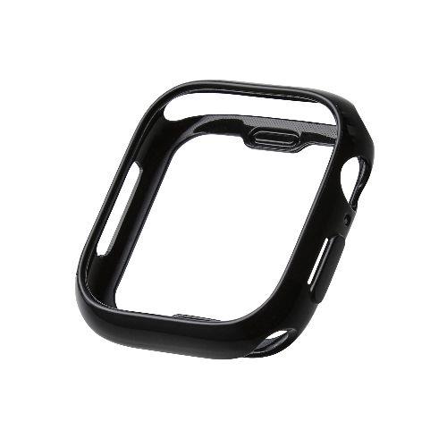 エレコム(ELECOM) AW-24ABPUBK(ブラック) アップルウォッチ カバー Apple Watch Series 10 (46mm) バンパー ソフト 側面保護