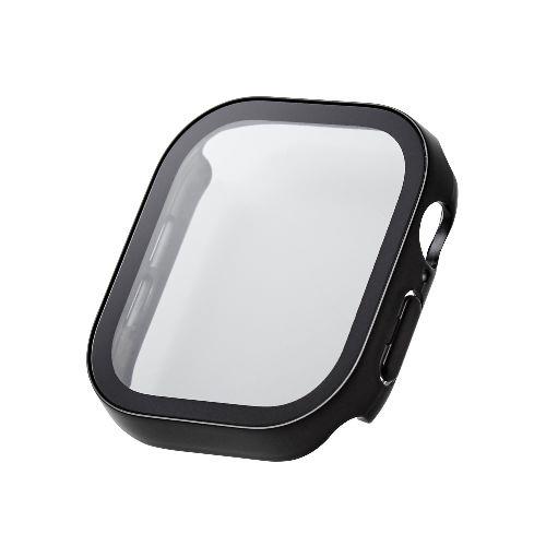 エレコム(ELECOM) AW-24AFCGEBK(ブラック) アップルウォッチ カバー Series 10(46mm) フルカバー 表面硬度10H 全面保護 防水 IPX7